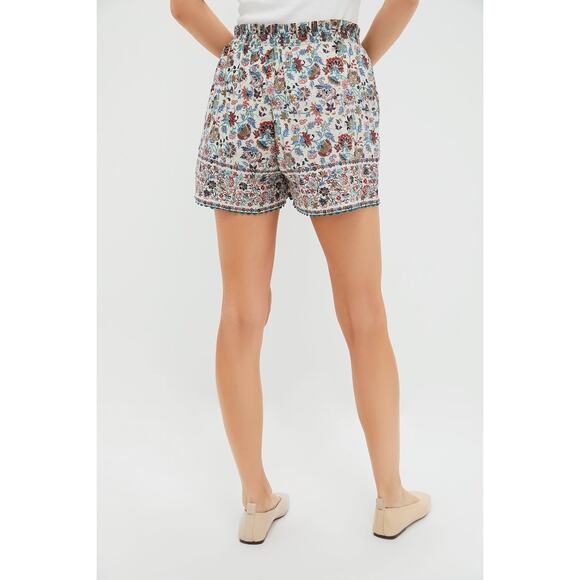POMANDER PLACE Cream Chintz Nova Shorts Size L NWT Retail $98 Tuckernuck - Picture 2 of 8